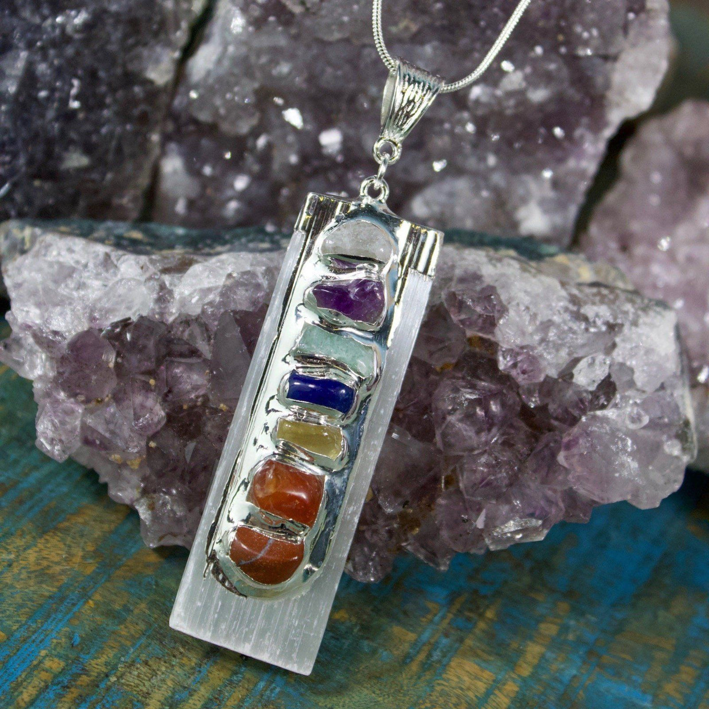 Selenite Energy Wand Crystal Dreams Necklace