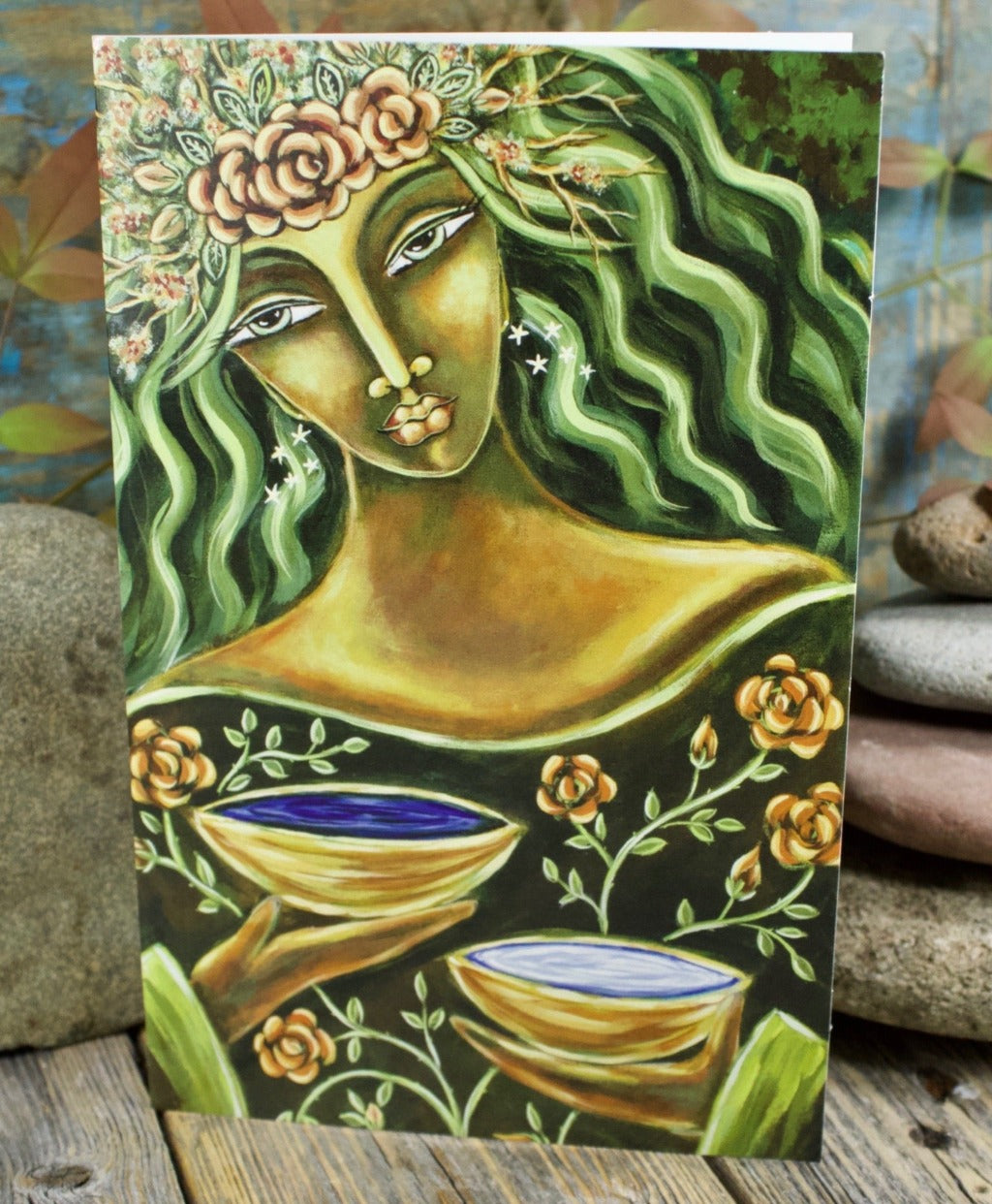 Sacred Balance Blank Greeting Card