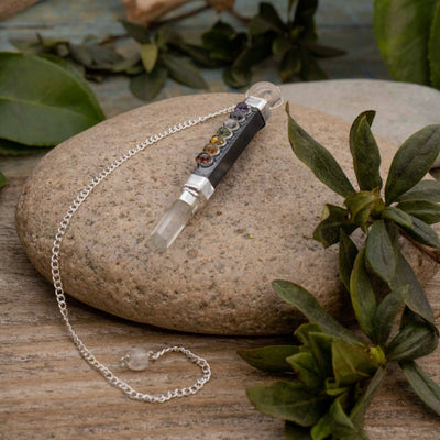Shungite Chakra Pendulum