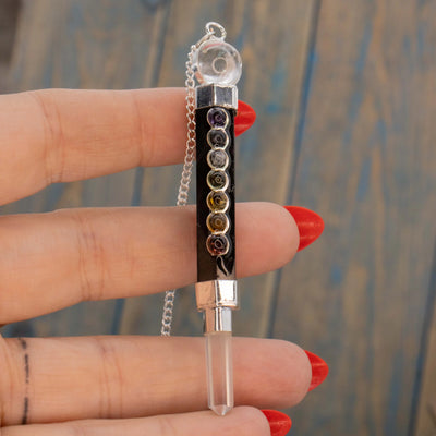 Shungite Chakra Pendulum