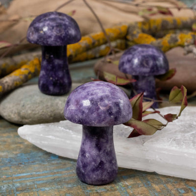 Lepidolite Mushroom